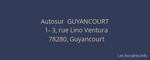 Autosur  GUYANCOURT