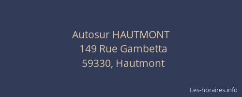 Autosur HAUTMONT