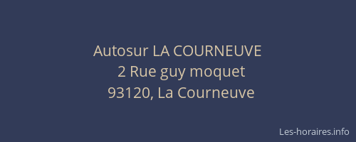 Autosur LA COURNEUVE