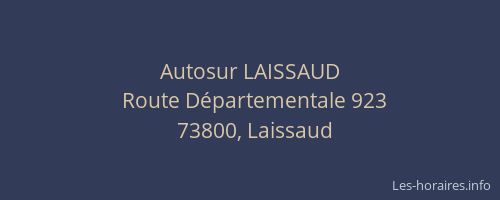Autosur LAISSAUD