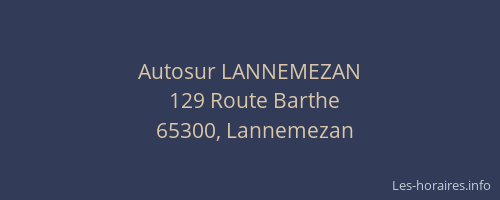Autosur LANNEMEZAN
