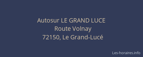 Autosur LE GRAND LUCE