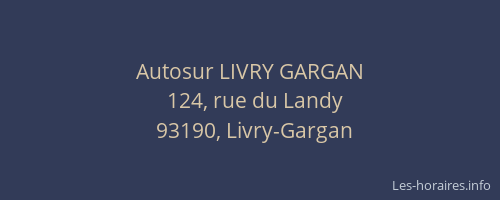 Autosur LIVRY GARGAN