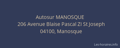 Autosur MANOSQUE