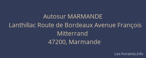 Autosur MARMANDE