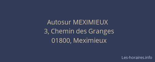 Autosur MEXIMIEUX