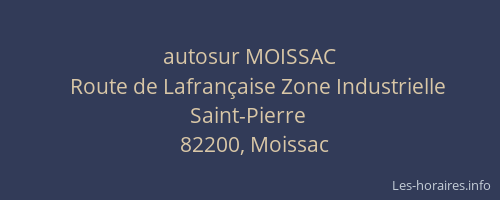 autosur MOISSAC