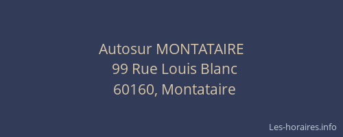 Autosur MONTATAIRE