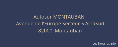 Autosur MONTAUBAN