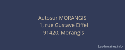 Autosur MORANGIS