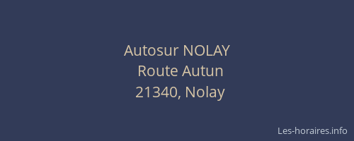 Autosur NOLAY