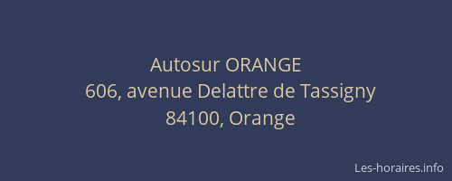 Autosur ORANGE
