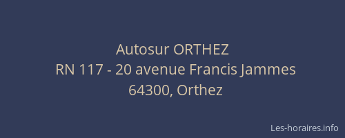 Autosur ORTHEZ