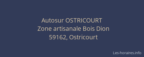 Autosur OSTRICOURT
