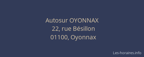 Autosur OYONNAX