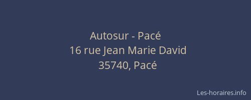 Autosur - Pacé
