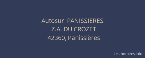 Autosur  PANISSIERES