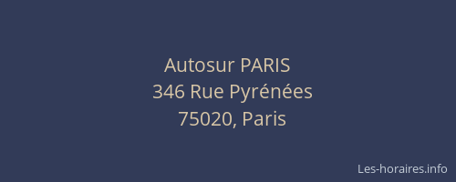 Autosur PARIS