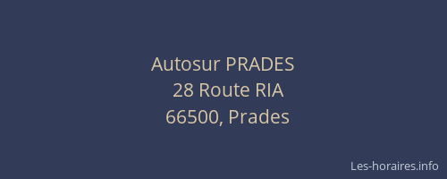 Autosur PRADES