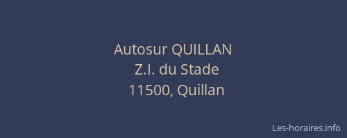 Autosur QUILLAN