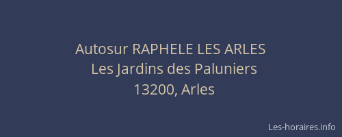 Autosur RAPHELE LES ARLES
