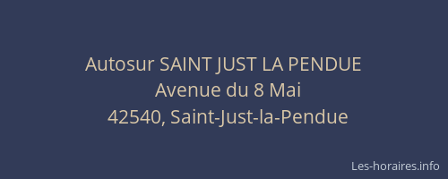 Autosur SAINT JUST LA PENDUE