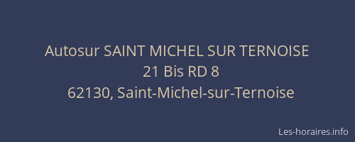 Autosur SAINT MICHEL SUR TERNOISE