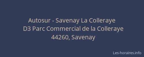 Autosur - Savenay La Colleraye
