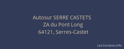 Autosur SERRE CASTETS
