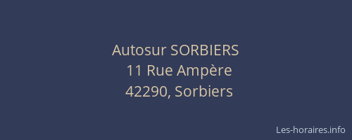 Autosur SORBIERS