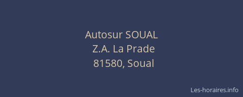 Autosur SOUAL