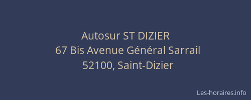 Autosur ST DIZIER