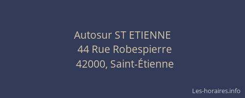 Autosur ST ETIENNE