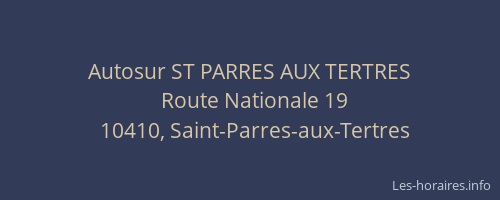 Autosur ST PARRES AUX TERTRES