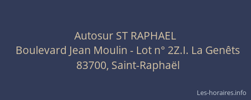 Autosur ST RAPHAEL