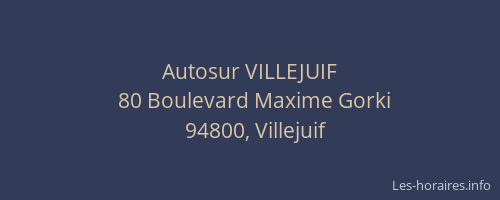 Autosur VILLEJUIF