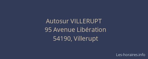 Autosur VILLERUPT