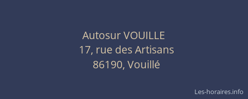 Autosur VOUILLE