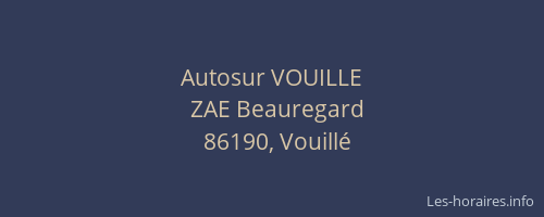Autosur VOUILLE