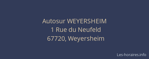 Autosur WEYERSHEIM