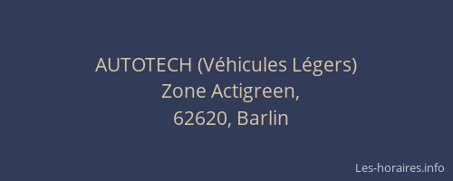 AUTOTECH (V&eacute;hicules L&eacute;gers)