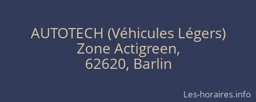 AUTOTECH (Véhicules Légers)