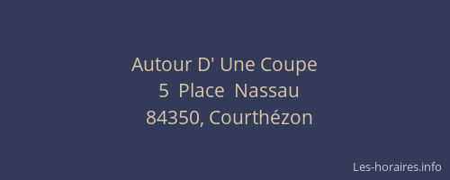 Autour D' Une Coupe