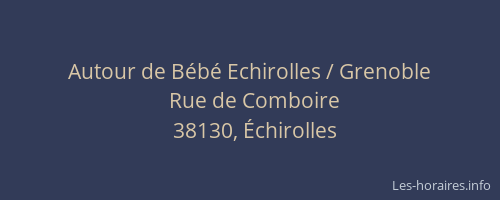 Autour de Bébé Echirolles / Grenoble