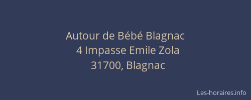 Autour de Bébé Blagnac