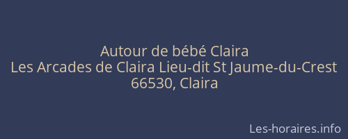 Autour de bébé Claira