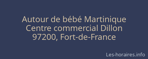 Autour de bébé Martinique