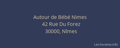 Autour de Bébé Nimes