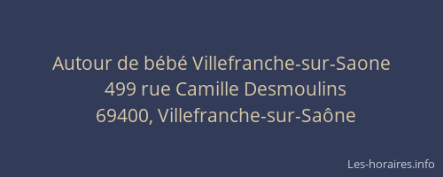 Autour de bébé Villefranche-sur-Saone