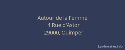 Autour de la Femme